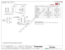 750311839 Datasheet Cover