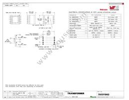 750311963 Datasheet Cover