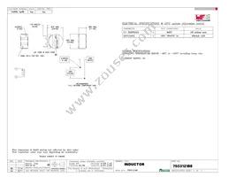 750312186 Datasheet Cover