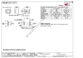 750312365 Datasheet Cover