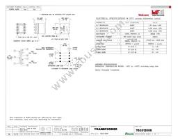 750312558 Datasheet Cover