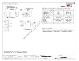 750312723 Datasheet Cover