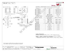 750312775 Datasheet Cover