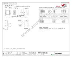 750312870 Datasheet Cover