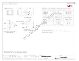 750313082 Datasheet Cover