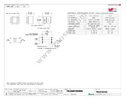 750313442 Datasheet Cover