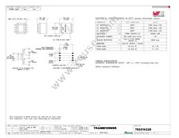 750314226 Datasheet Cover