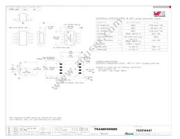 750314441 Datasheet Cover