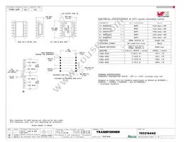 750314442 Datasheet Cover