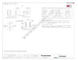 750314839 Datasheet Cover