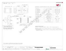 750315039 Datasheet Cover