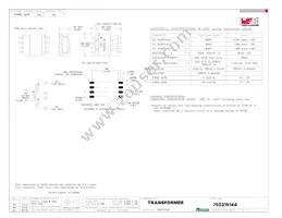 750315144 Datasheet Cover