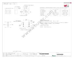 750315225 Datasheet Cover