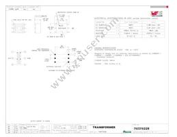 750315228 Datasheet Cover