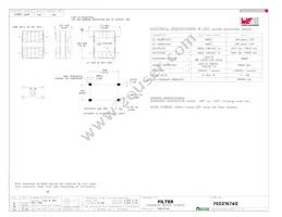 750315740 Datasheet Cover