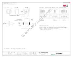 750315825 Datasheet Cover