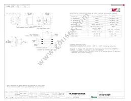 750315829 Datasheet Cover