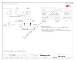 750315830 Datasheet Cover