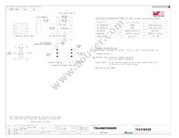 750316028 Datasheet Cover