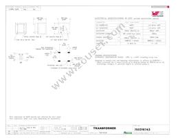 750316743 Datasheet Cover