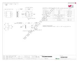 750341140 Datasheet Cover