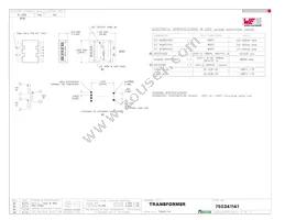 750341141 Datasheet Cover