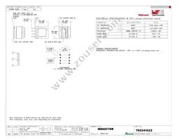 750341422 Datasheet Cover