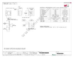 750342104 Datasheet Cover