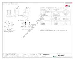 750370041 Datasheet Cover