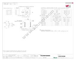 750370058 Datasheet Cover