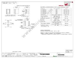 750510165 Datasheet Cover