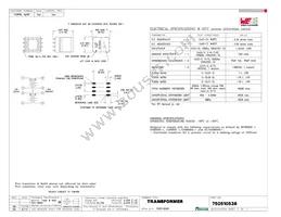 750510536 Datasheet Cover