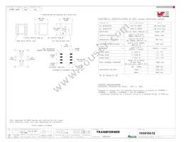 750510572 Datasheet Cover