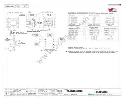 7508110100 Datasheet Cover