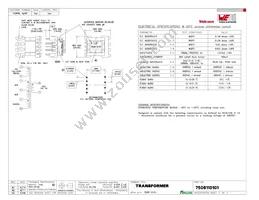 7508110101 Datasheet Cover