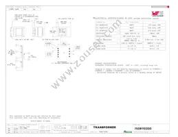 7508110330 Datasheet Cover