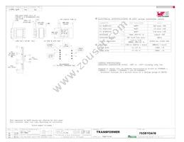 7508110419 Datasheet Cover