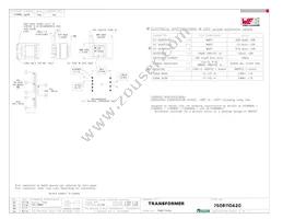 7508110420 Datasheet Cover