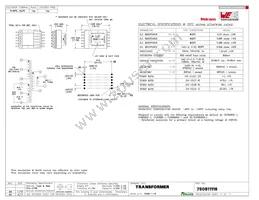 750811116 Datasheet Cover