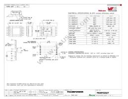 7508112327 Datasheet Cover