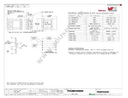 7508112330 Datasheet Cover