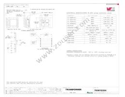 7508112334 Datasheet Cover