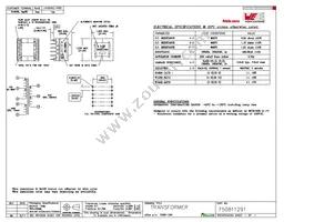 750811291 Datasheet Cover