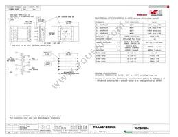 750811614 Datasheet Cover