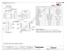 750811643 Datasheet Cover