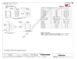 750812340 Datasheet Cover