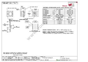 750813049 Datasheet Cover