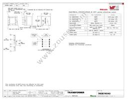 760874040 Datasheet Cover