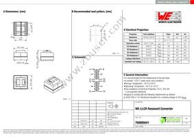 760895641 Datasheet Cover