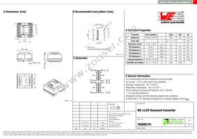 760895741 Datasheet Cover